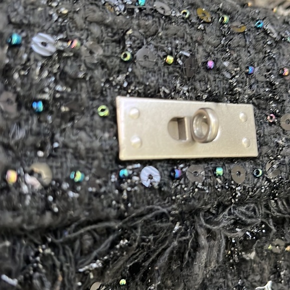 HP 🖤NWOT🖤Kurt Geiger London The Brixton Tweeds Bag Black - Picture 17 of 17